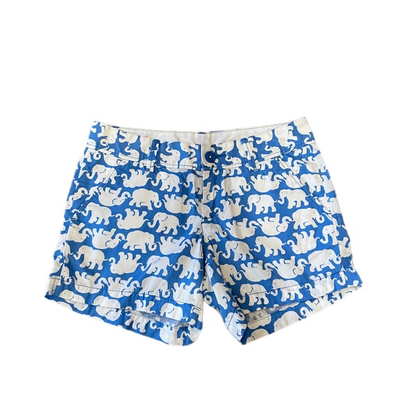 Lilly Pulitzer Pants - Lilly Pulitzer The Callahan Shorts Elephant Print Womens Size 2